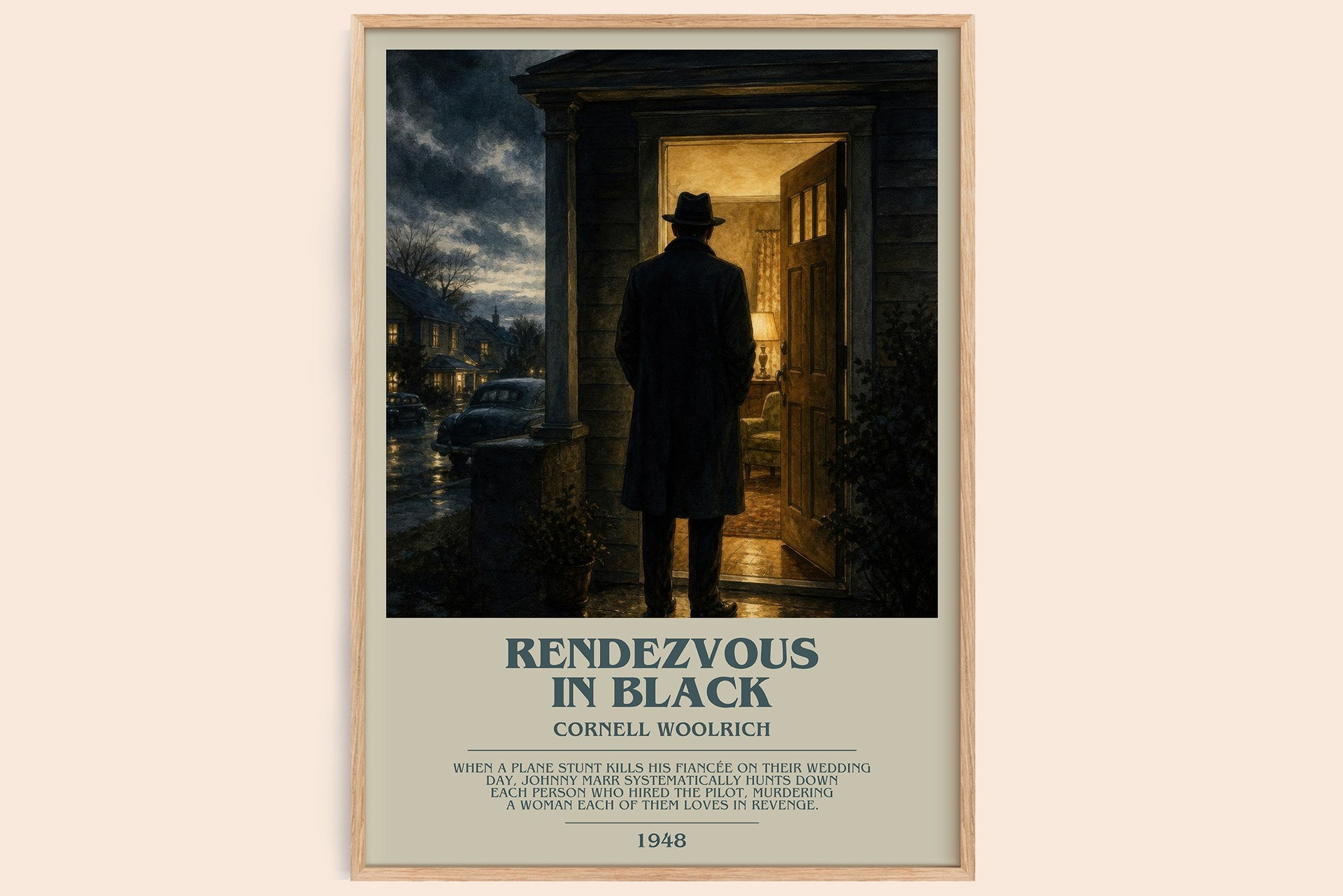 Rendezvous in Black Bookish Wall Art by Cornell Woolrich