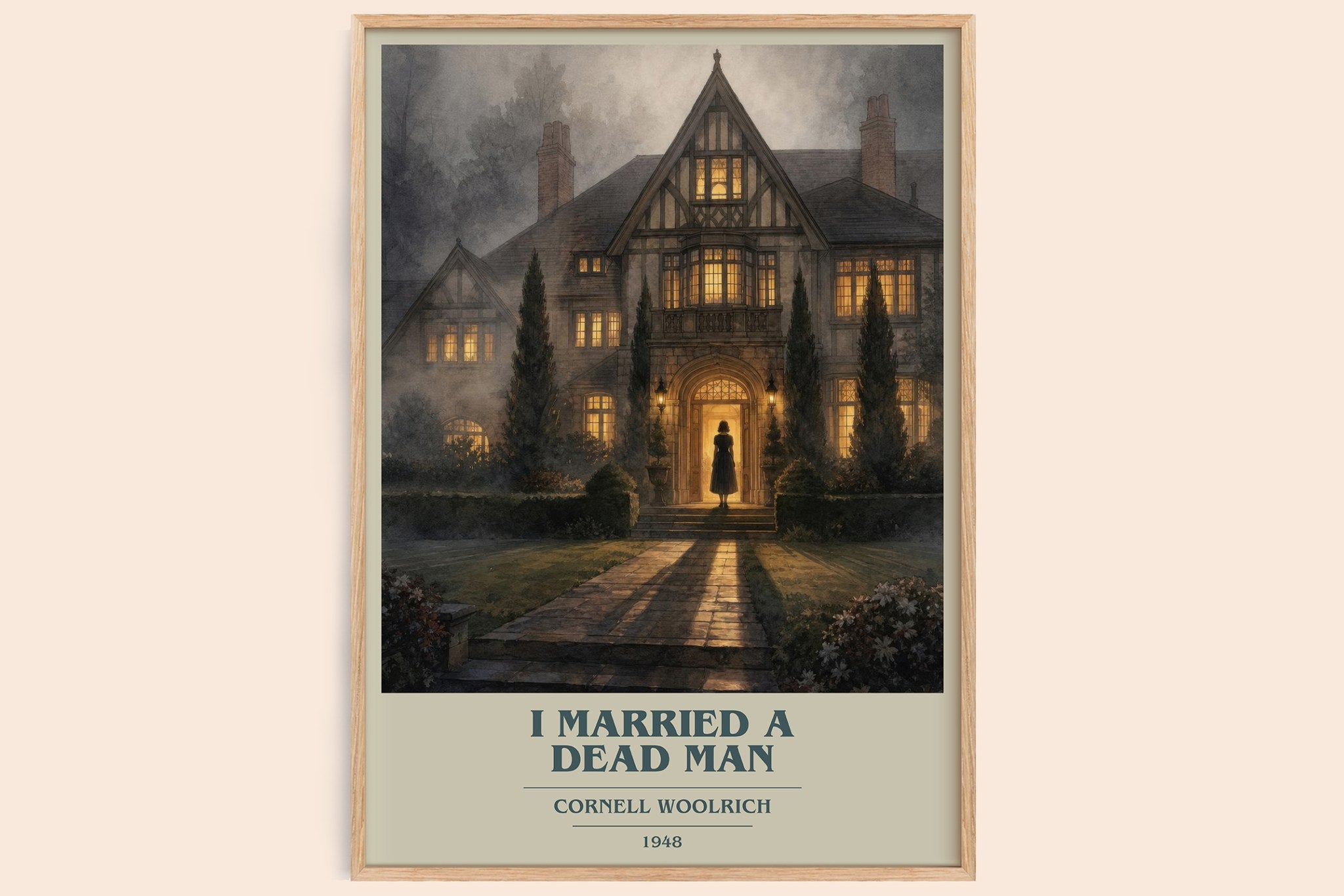 I Married a Dead Man Book Cover Poster by Cornell Woolrich