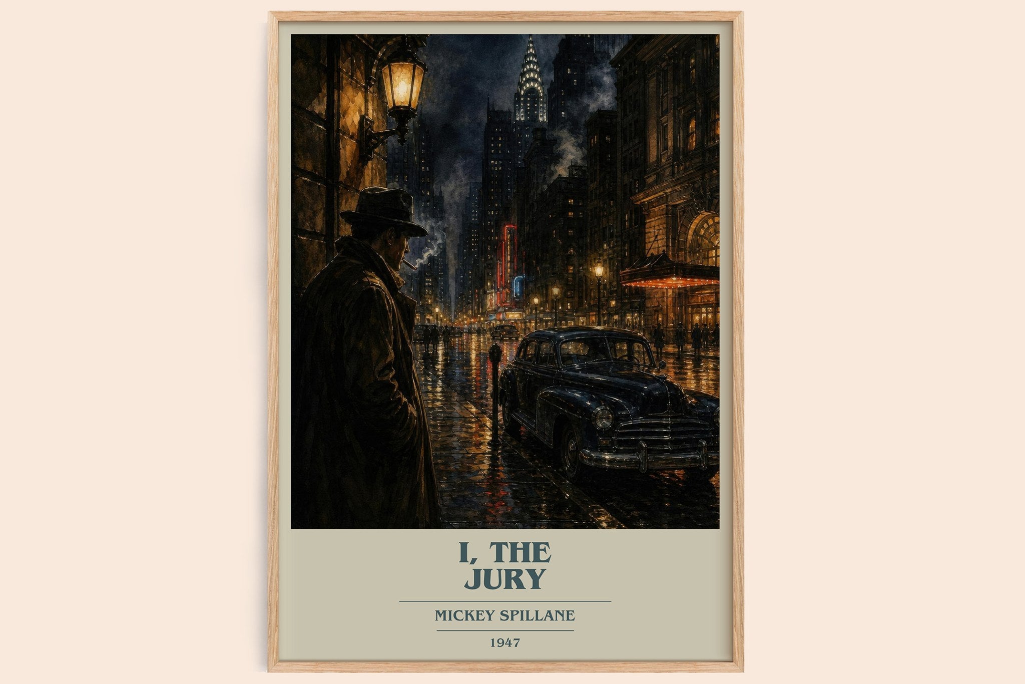 I, the Jury Book Cover Poster by Mickey Spillane
