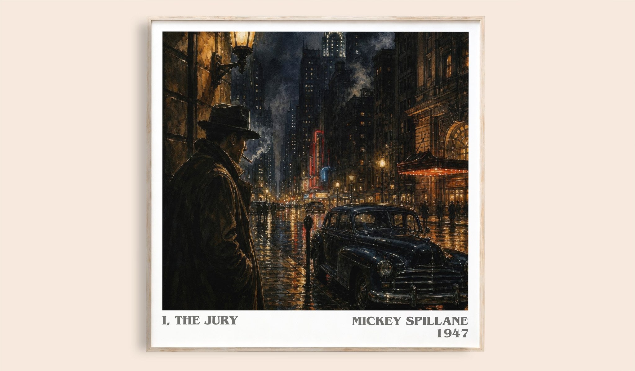 I, the Jury Literary Art Print by Mickey Spillane