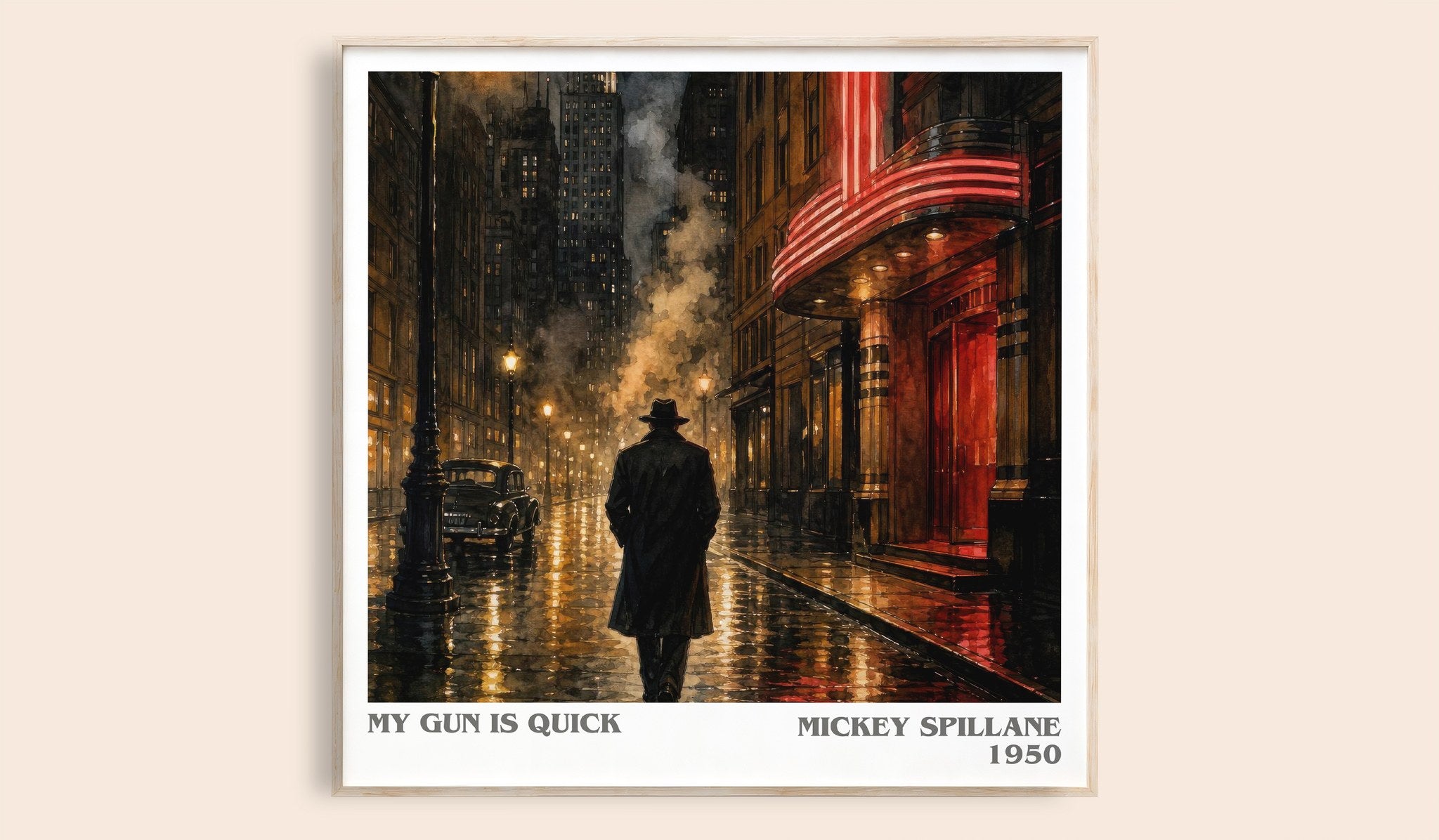 My Gun Is Quick Literary Art Print by Mickey Spillane
