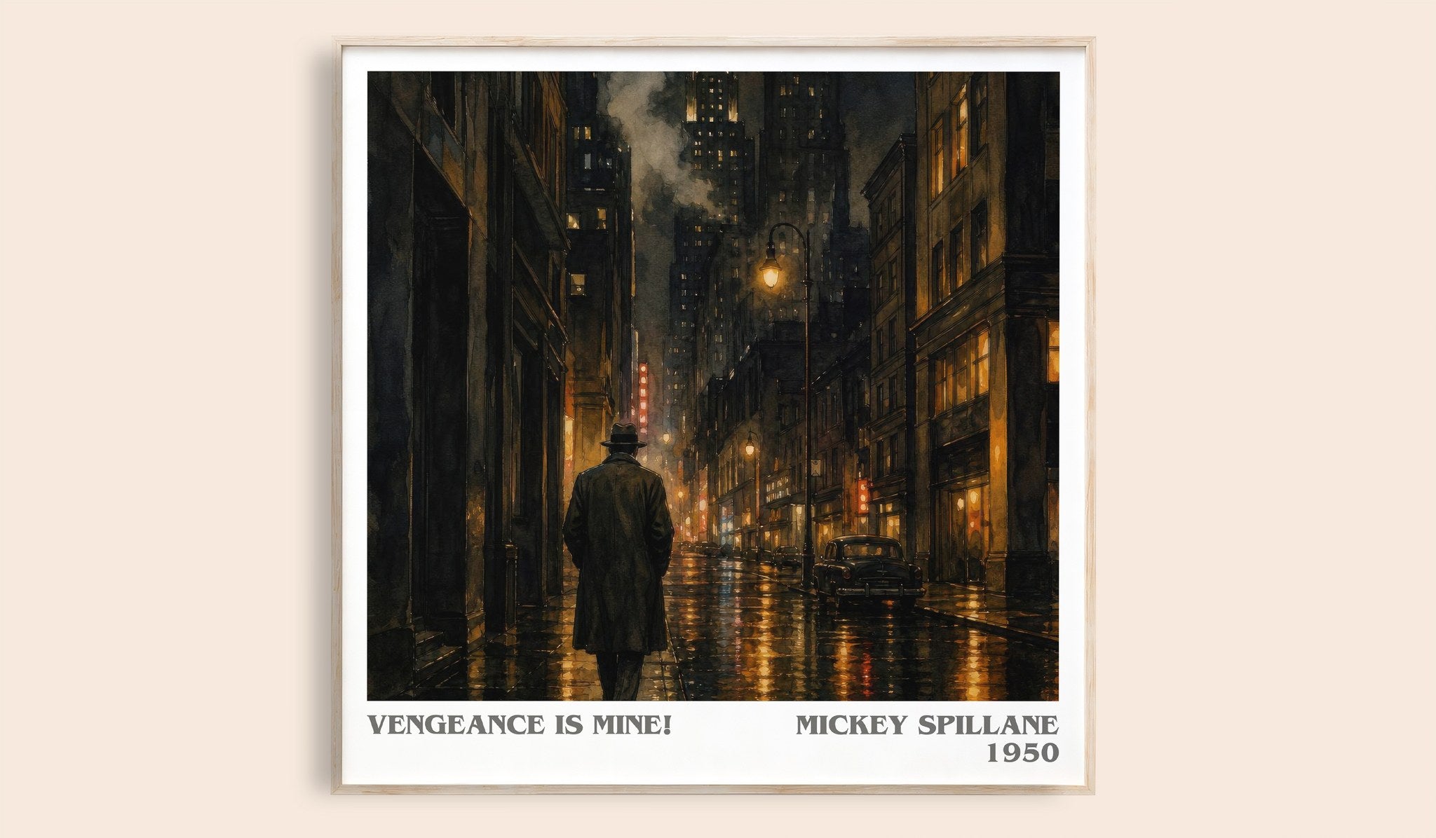 Vengeance Is Mine! Literary Art Print by Mickey Spillane