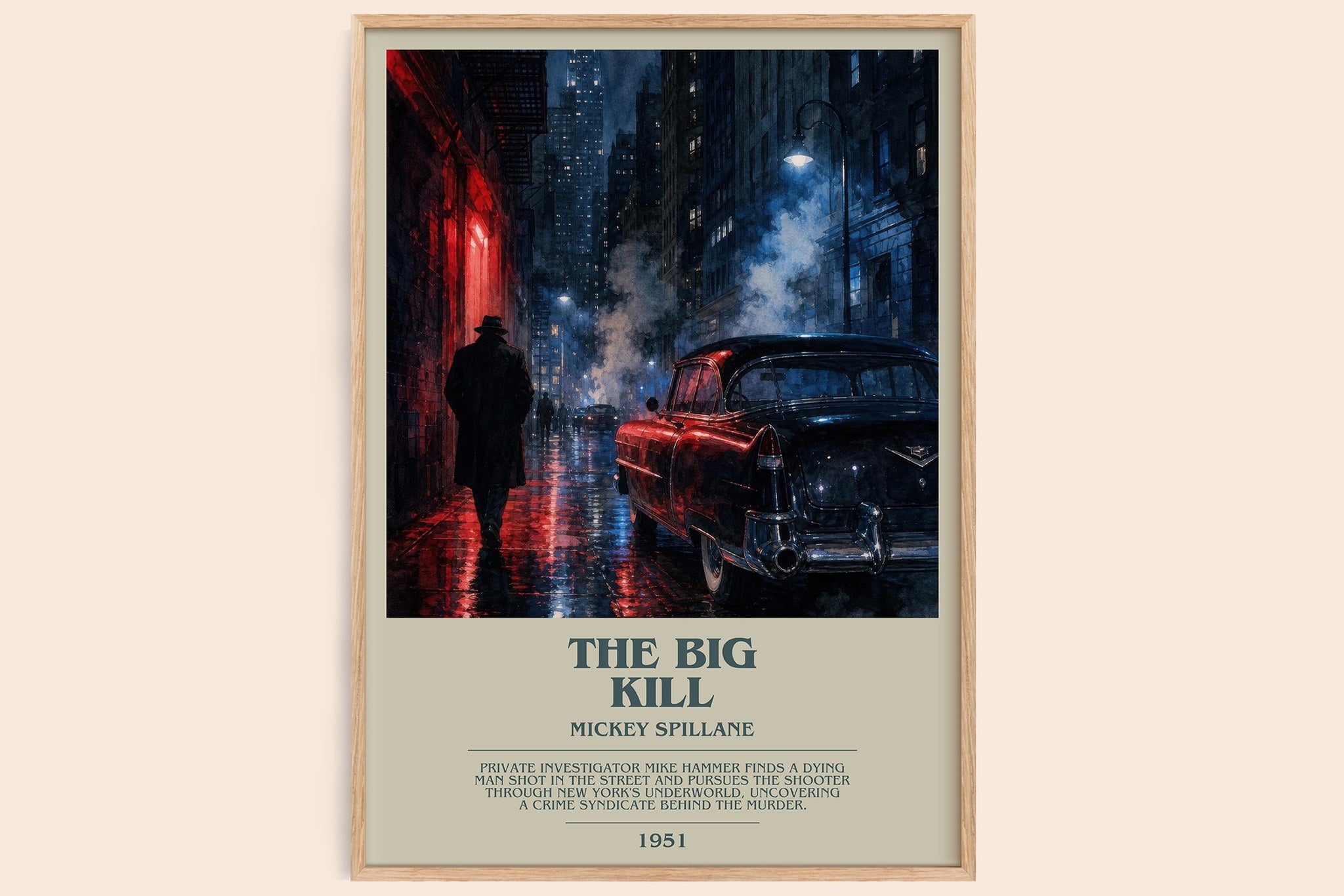 The Big Kill Bookish Wall Art by Mickey Spillane