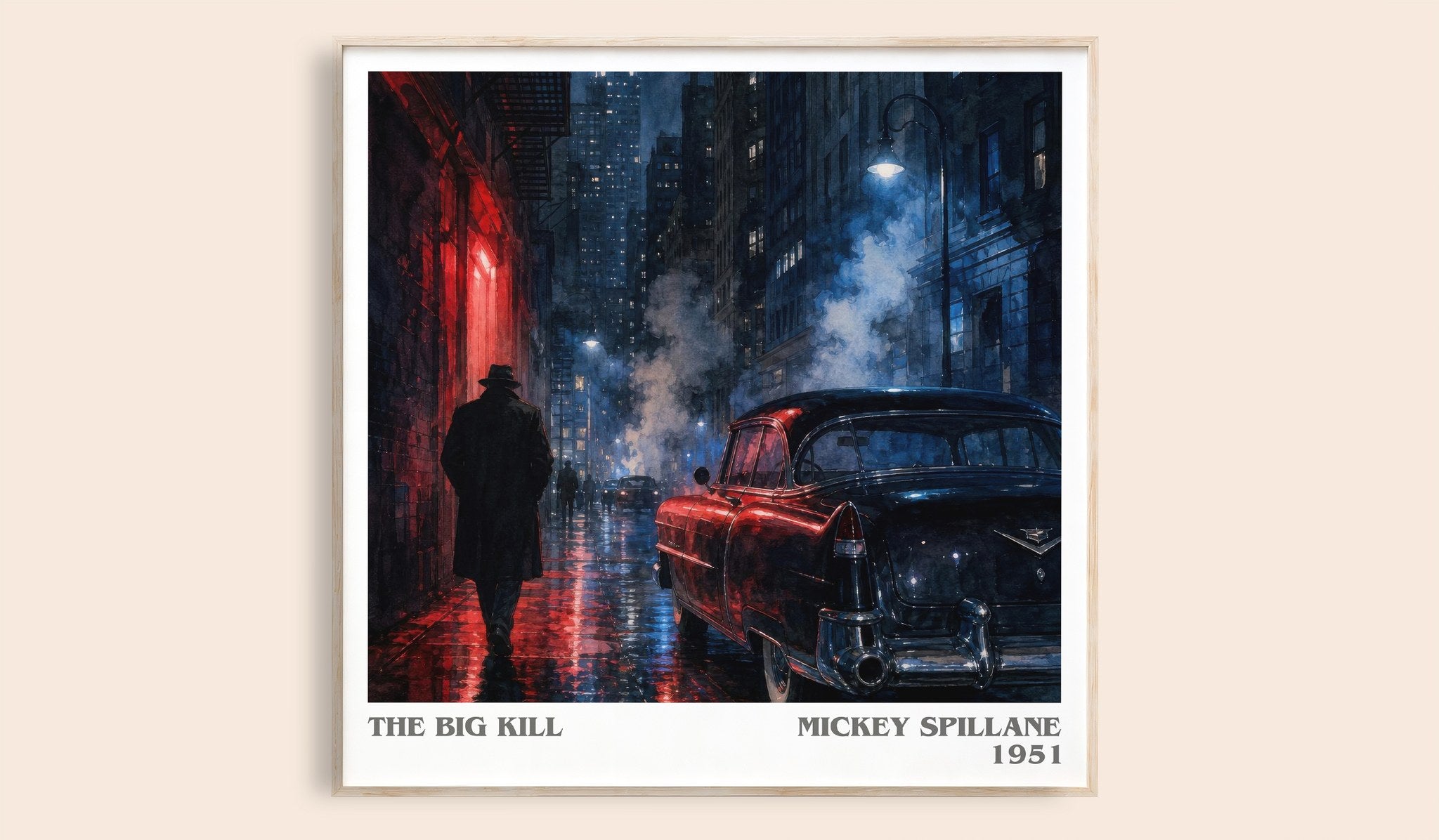 The Big Kill Literary Art Print by Mickey Spillane