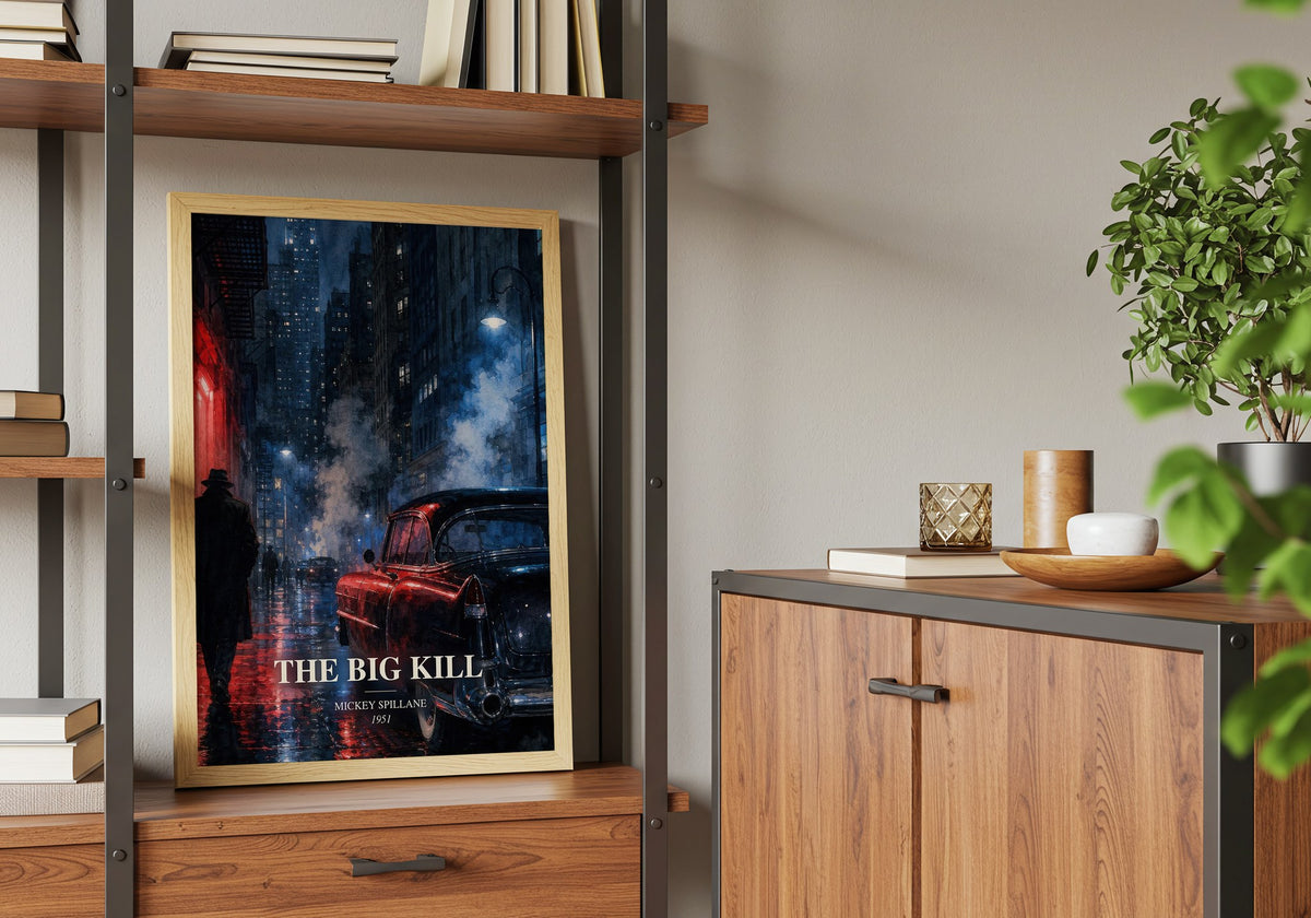 The Big Kill book watercolour illustration paper finish options – matte satin gloss