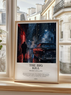 The Big Kill bookish poster colour and style options – Mickey Spillane book art
