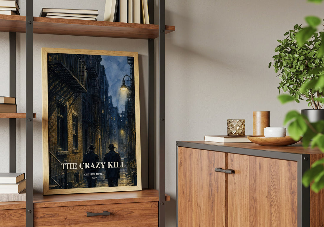 The Crazy Kill book watercolour illustration paper finish options – matte satin gloss