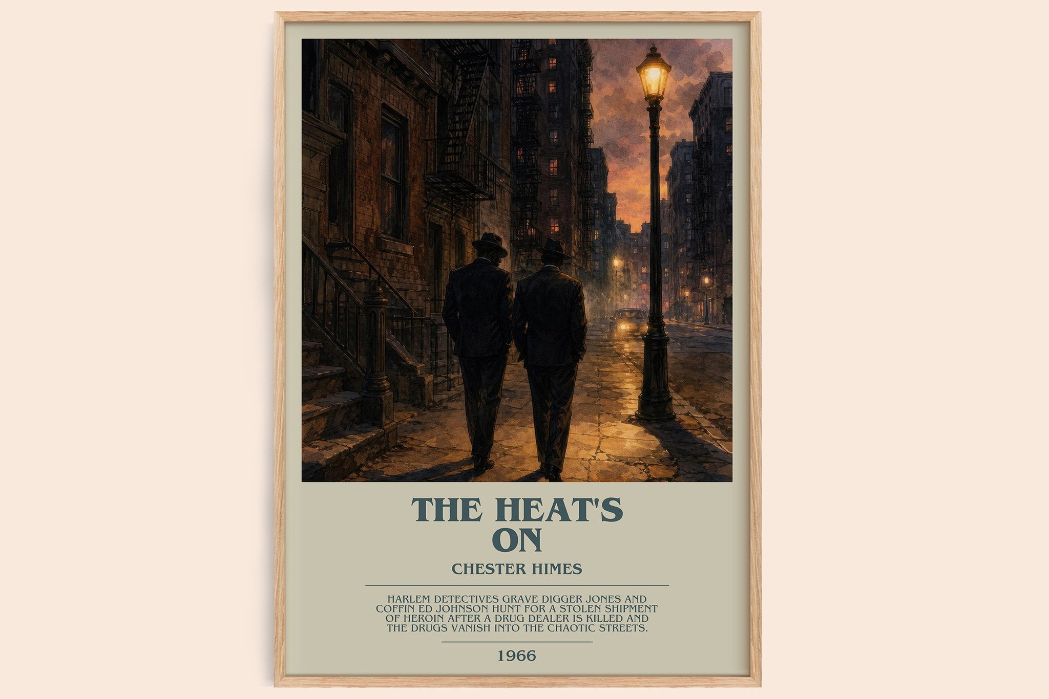 The Heat's On Bookish Wall Art by Chester Himes
