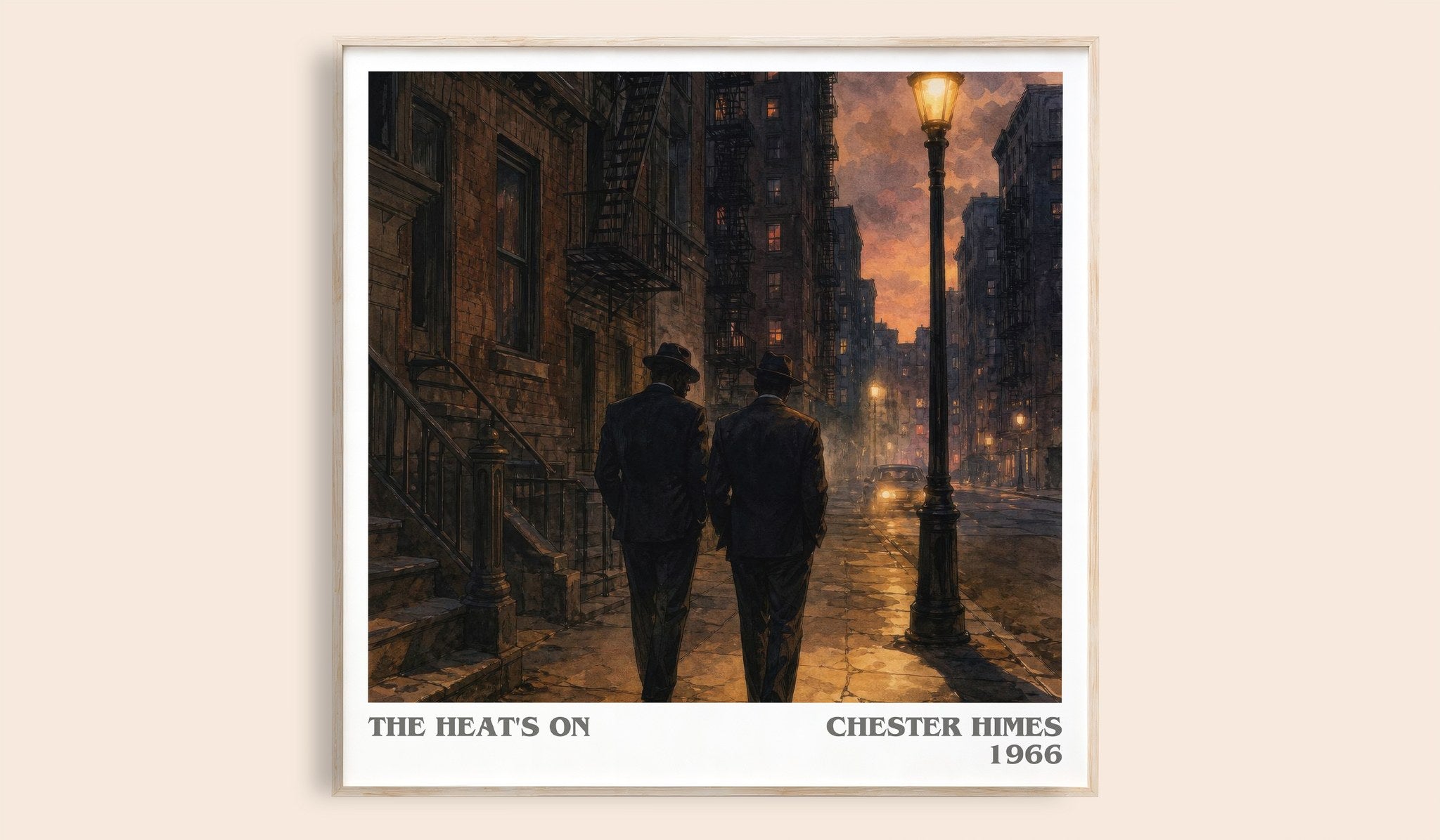 The Heat's On Literary Art Print by Chester Himes