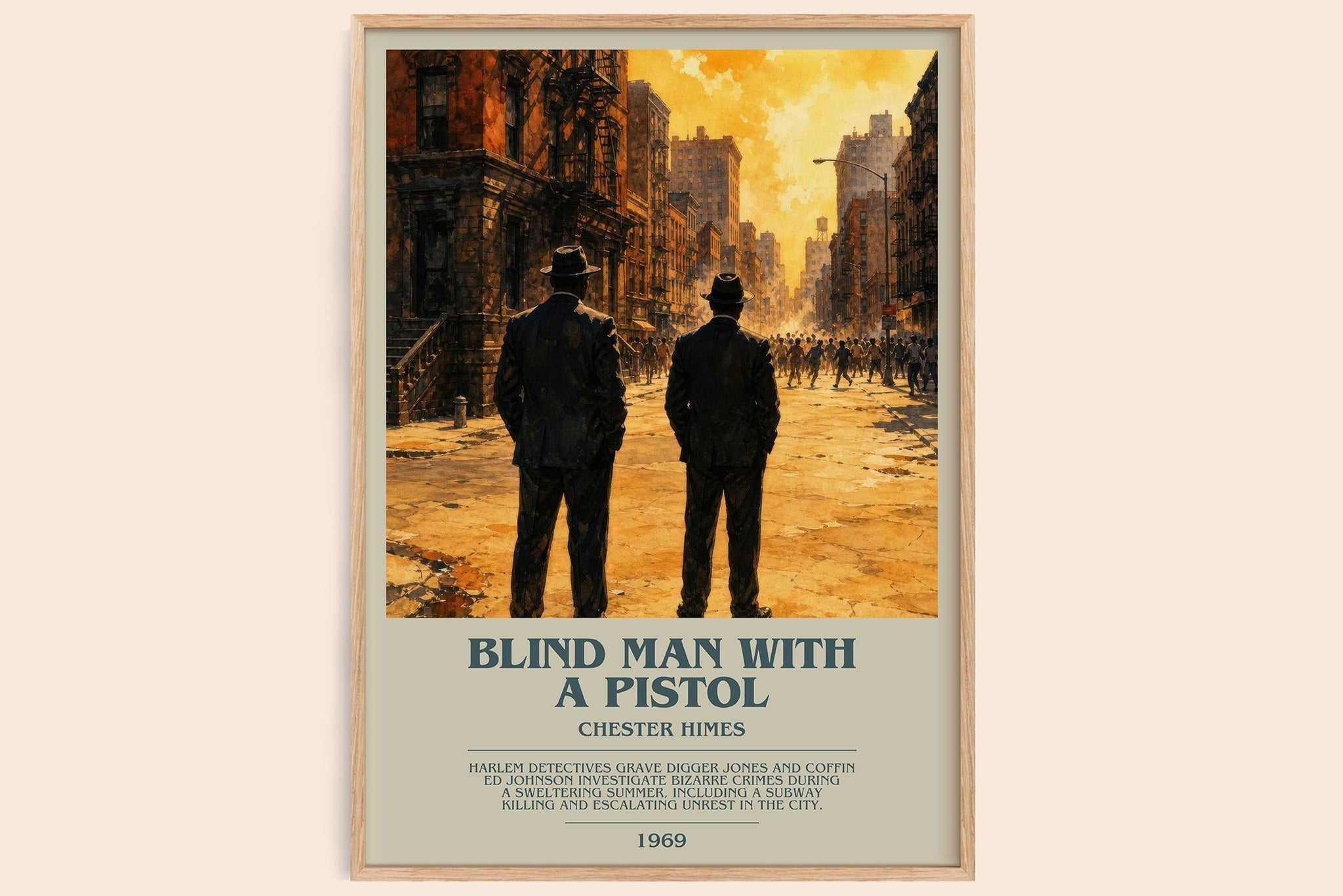 Blind Man with a Pistol Bookish Wall Art by Chester Himes