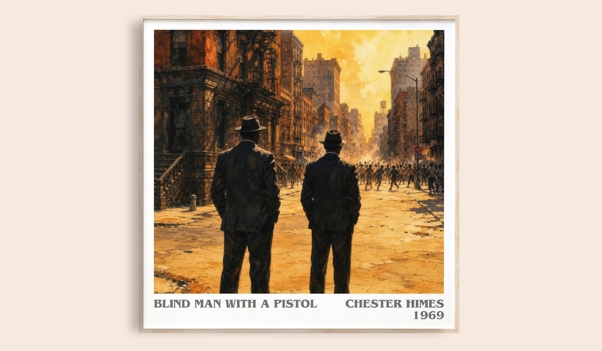 Blind Man with a Pistol Literary Art Print by Chester Himes