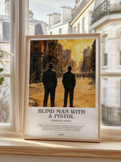 Blind Man with a Pistol bookish poster colour and style options – Chester Himes book art