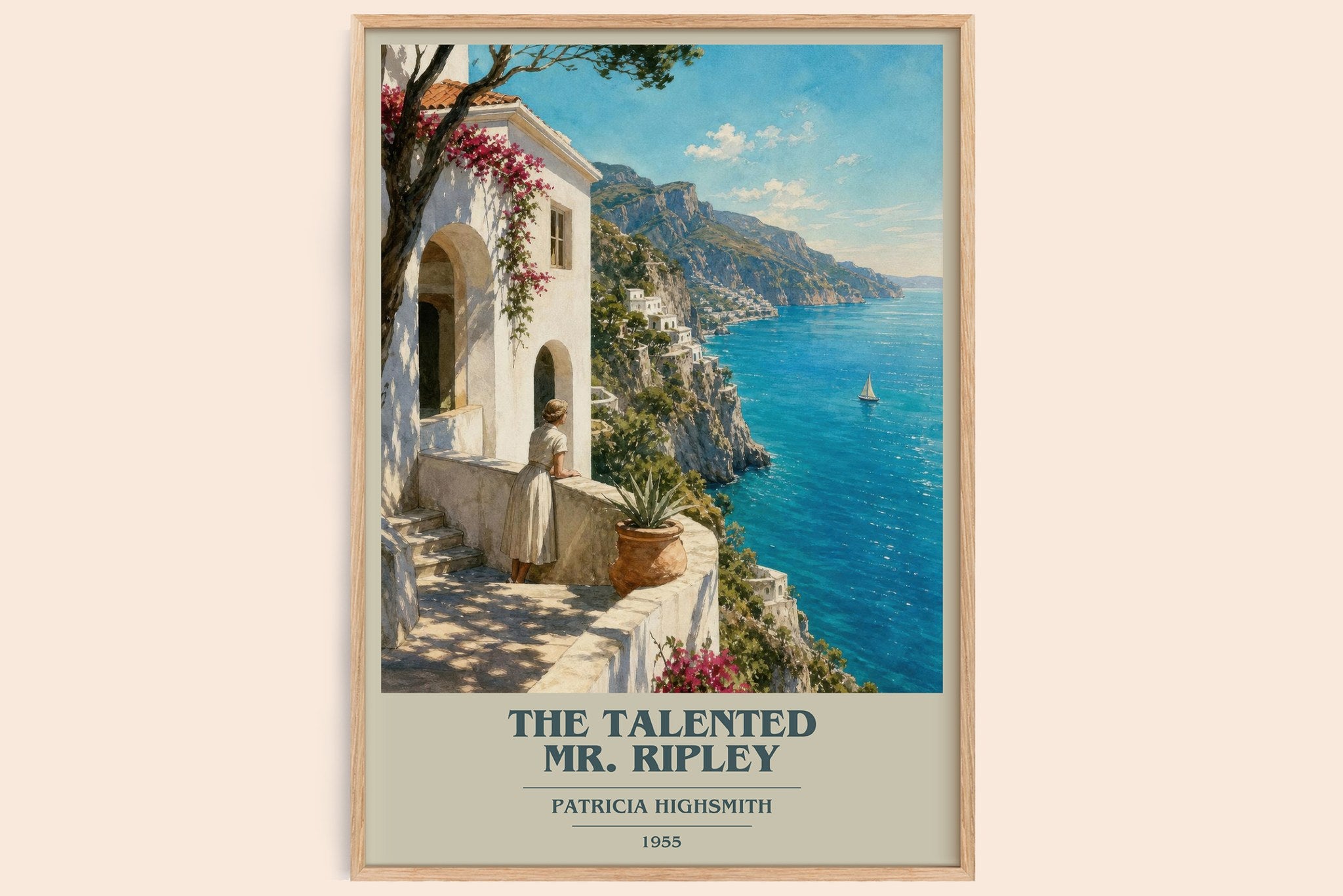 The Talented Mr. Ripley Book Cover Poster by Patricia Highsmith
