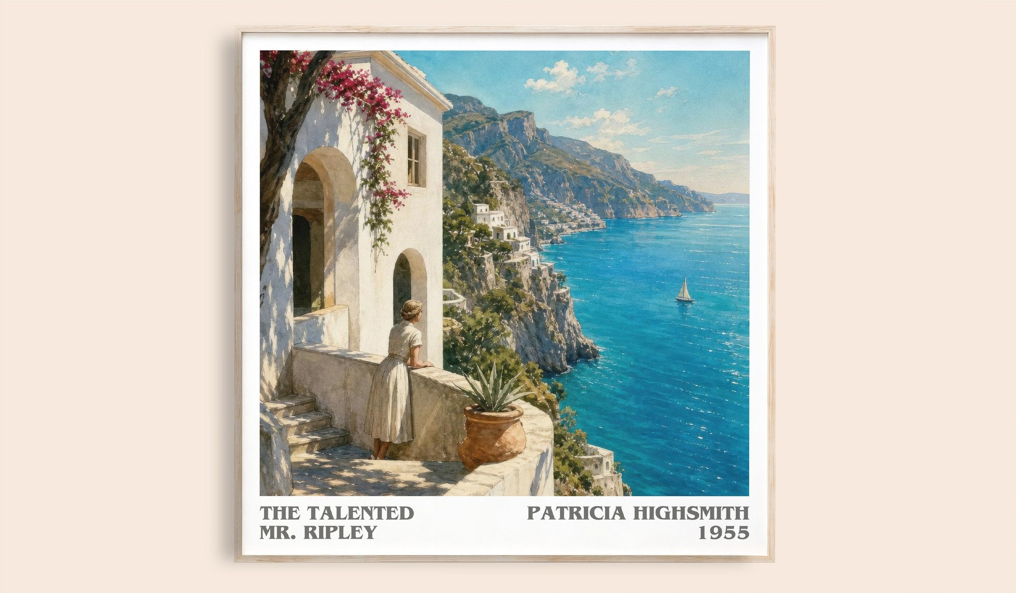 The Talented Mr. Ripley Literary Art Print by Patricia Highsmith