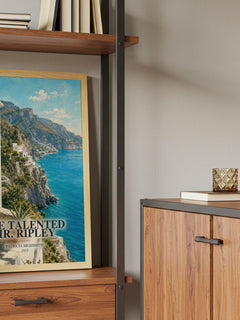 The Talented Mr. Ripley book watercolour illustration paper finish options – matte satin gloss