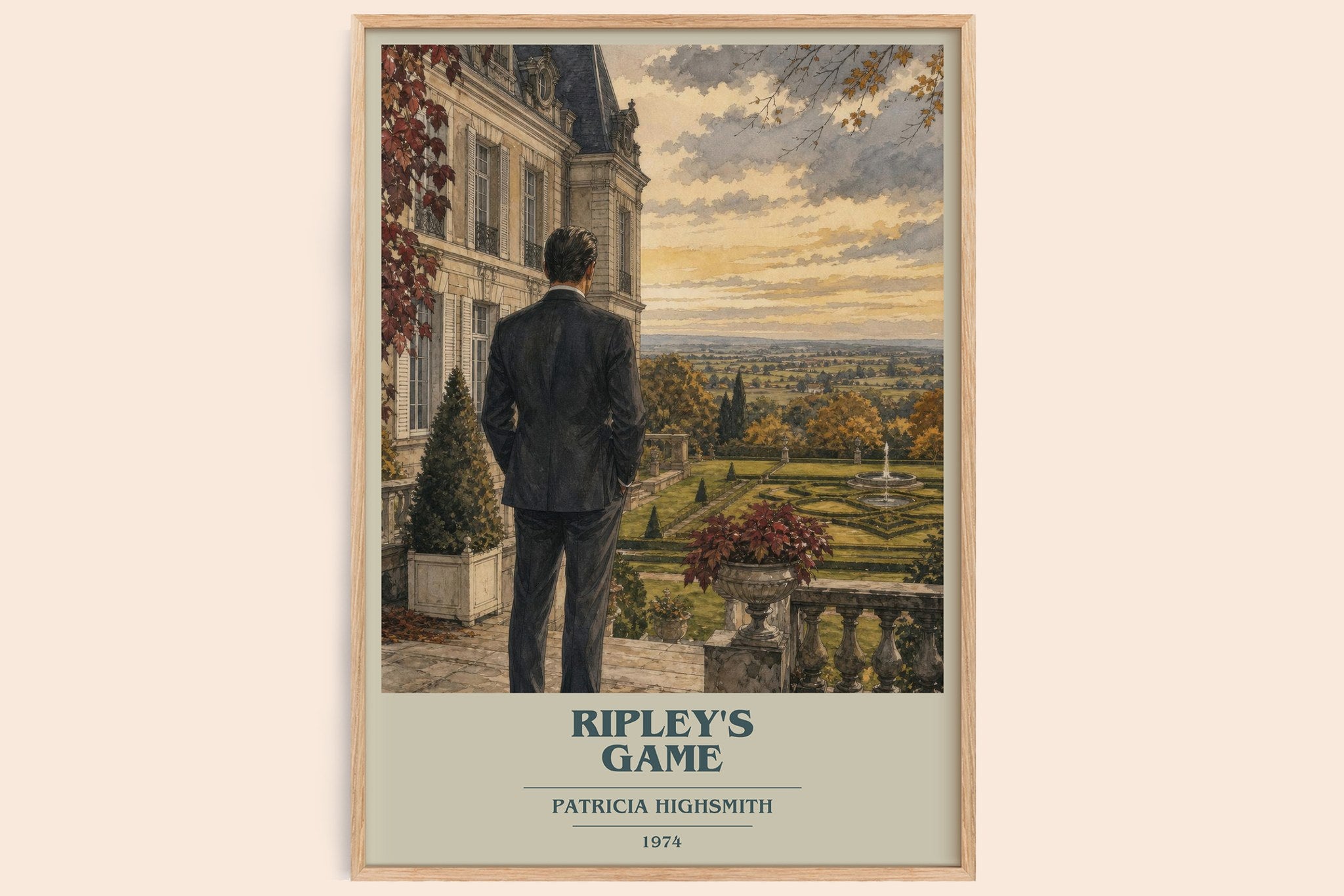 Ripley's Game Book Cover Poster by Patricia Highsmith
