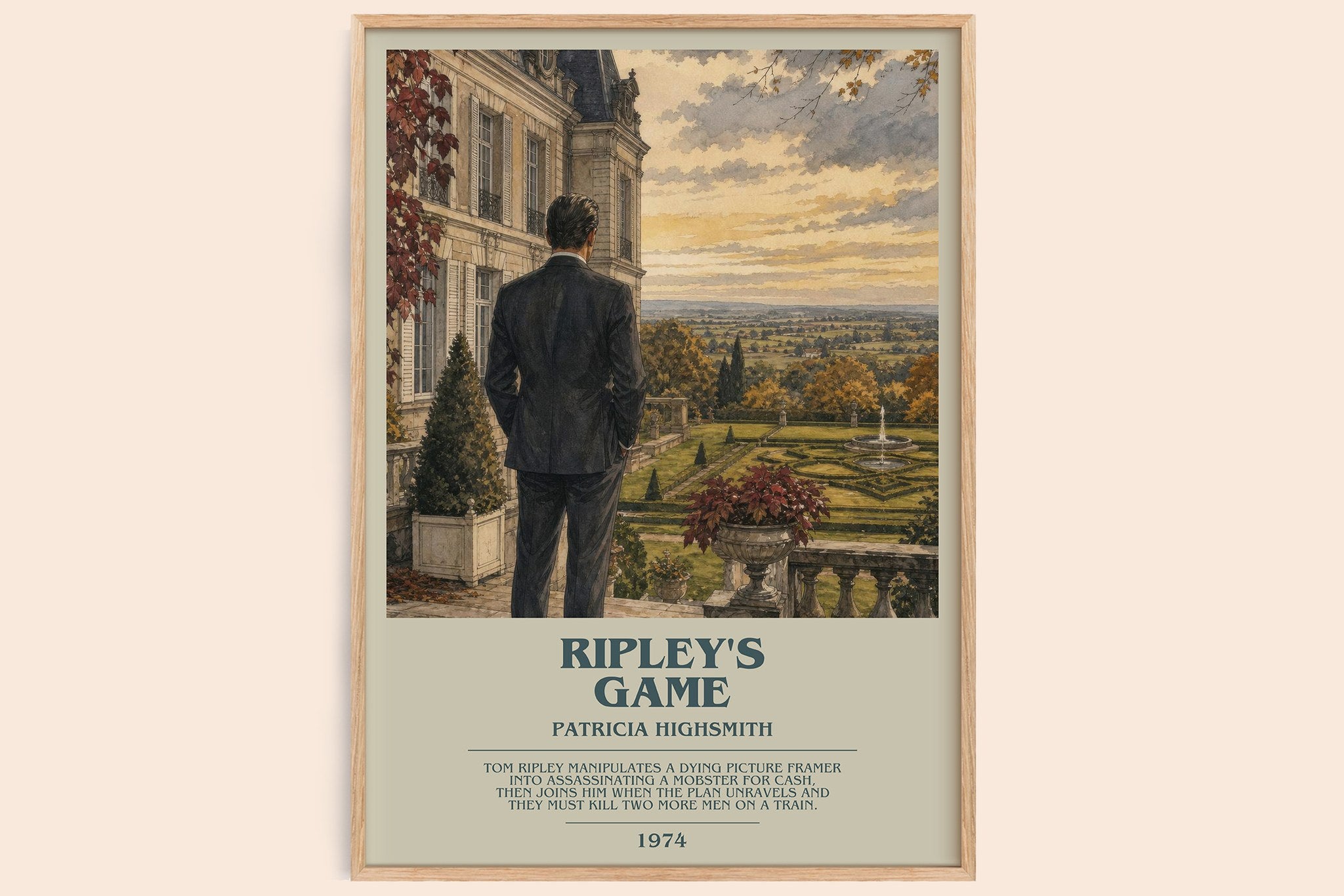 Ripley's Game Bookish Wall Art by Patricia Highsmith