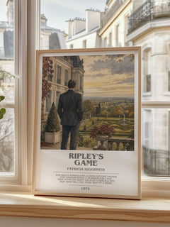 Ripley's Game bookish poster colour and style options – Patricia Highsmith book art