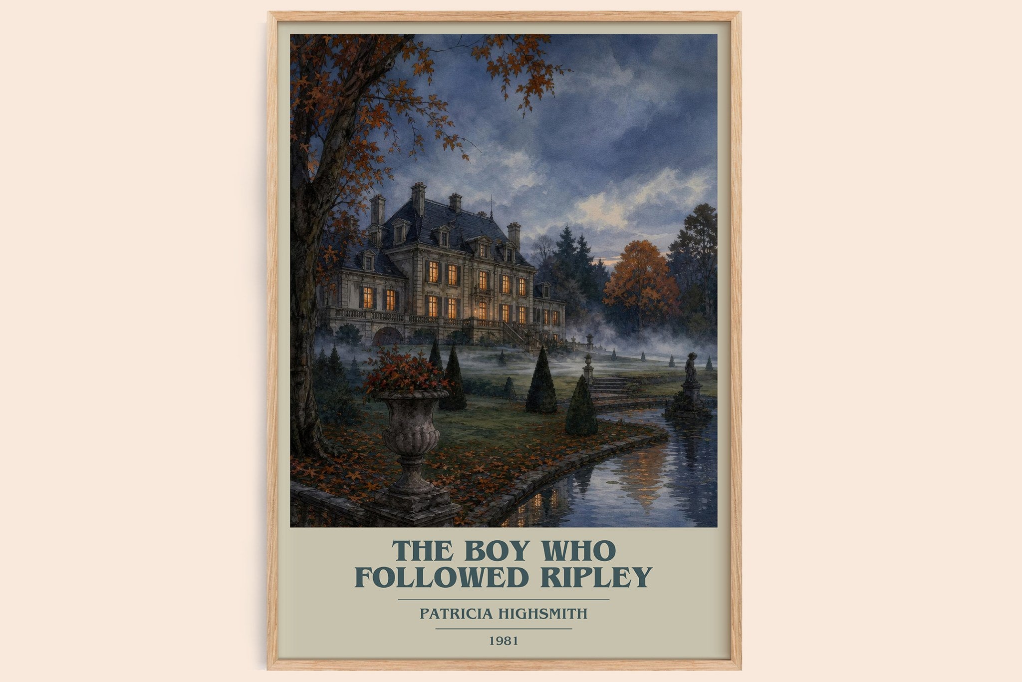 The Boy Who Followed Ripley Book Cover Poster by Patricia Highsmith