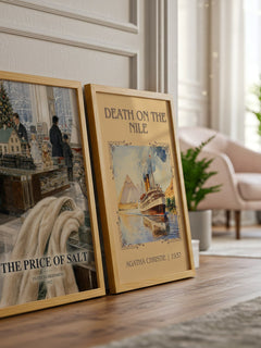 The Price of Salt watercolour print framed by window – literary home decor