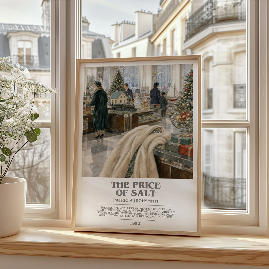 The Price of Salt bookish poster colour and style options – Patricia Highsmith book art