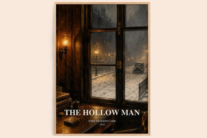 The Hollow Man Book Watercolour Illustration by John Dickson Carr (Edge style)