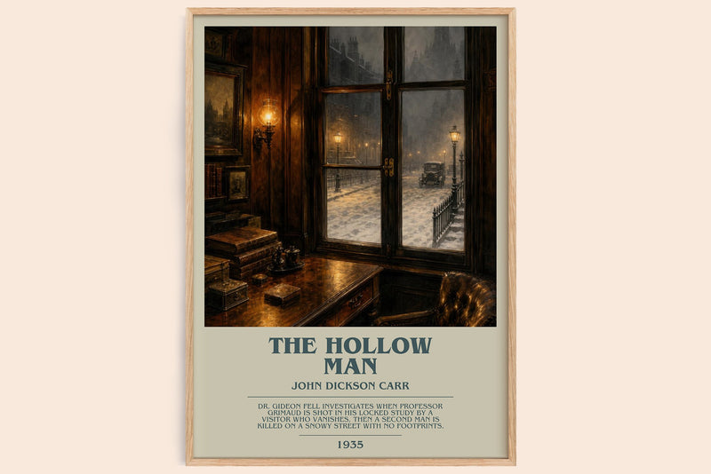 The Hollow Man Bookish Wall Art by John Dickson Carr (Modern style)