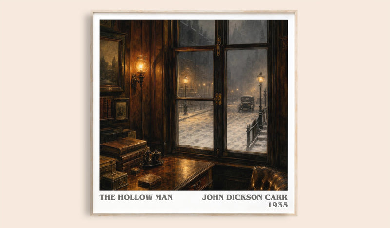 The Hollow Man Literary Art Print by John Dickson Carr (Square style)