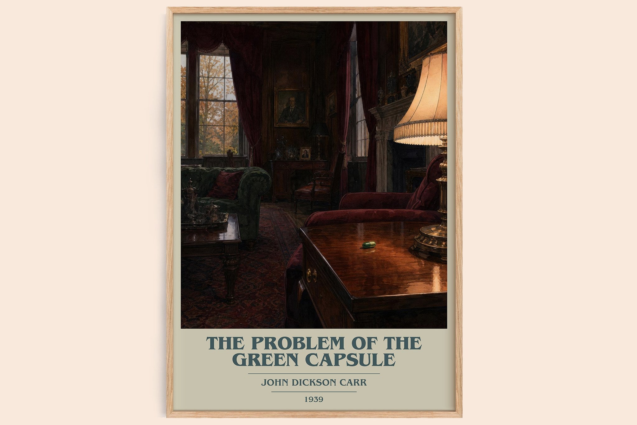 Problem of the Green Capsule Book Cover Poster by John Dickson Carr