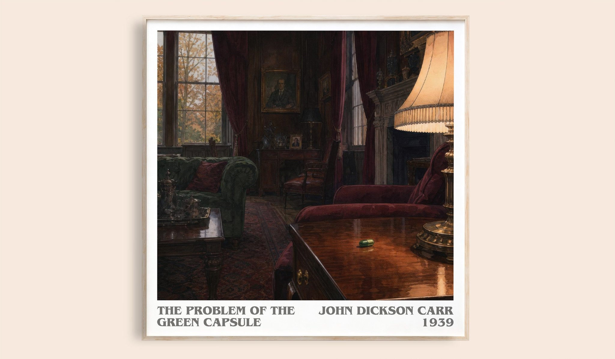 Problem of the Green Capsule Literary Art Print by John Dickson Carr