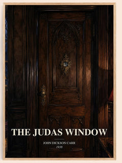 The Judas Window watercolour book poster by John Dickson Carr – framed literary art print