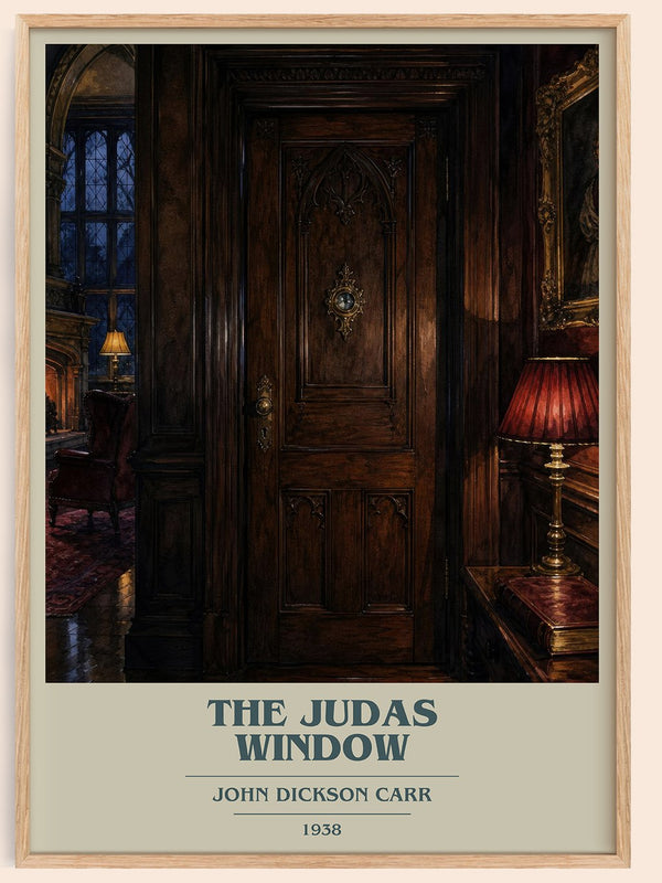 The Judas Window book cover book poster by John Dickson Carr – framed literary art print