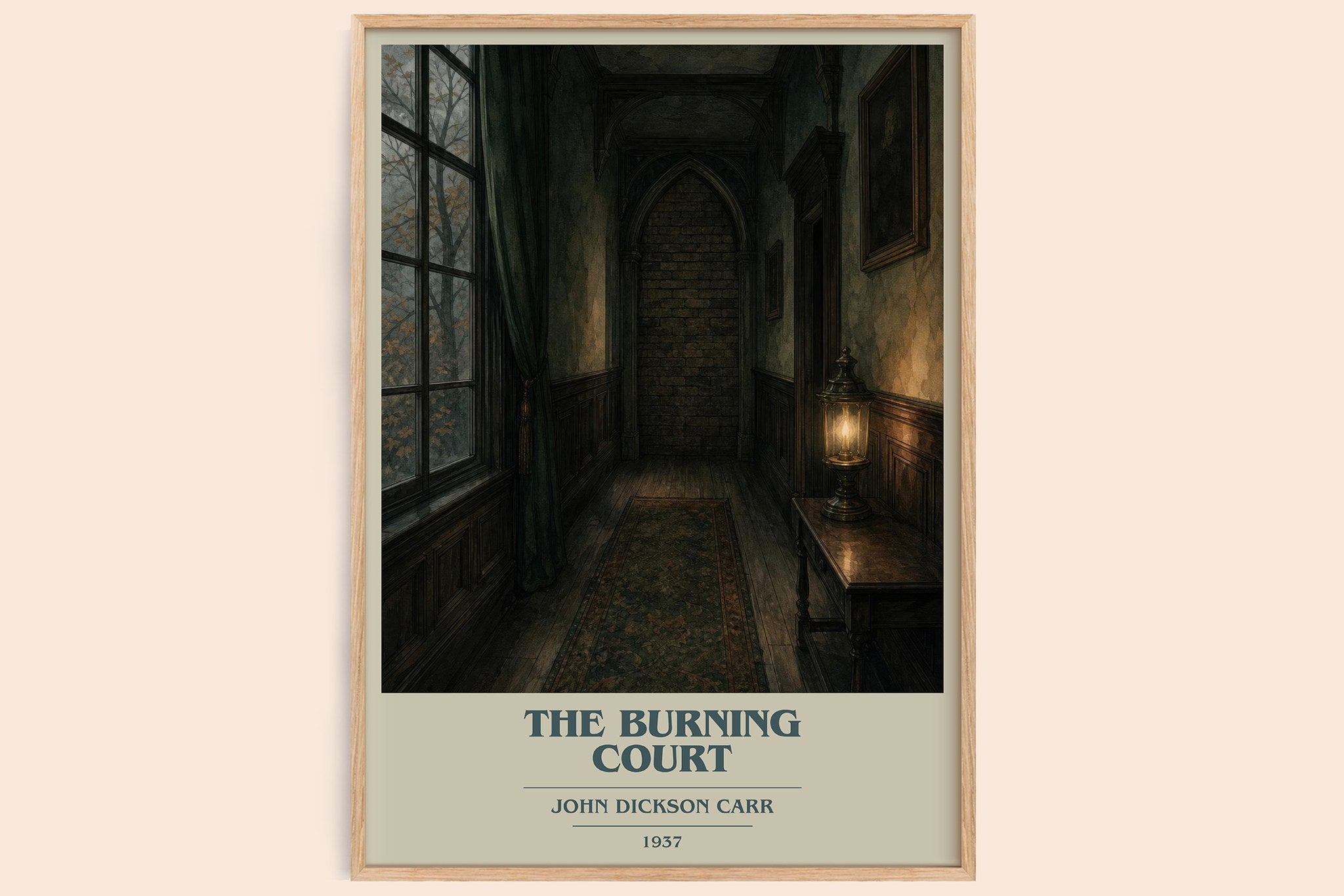 The Burning Court Book Cover Poster by John Dickson Carr