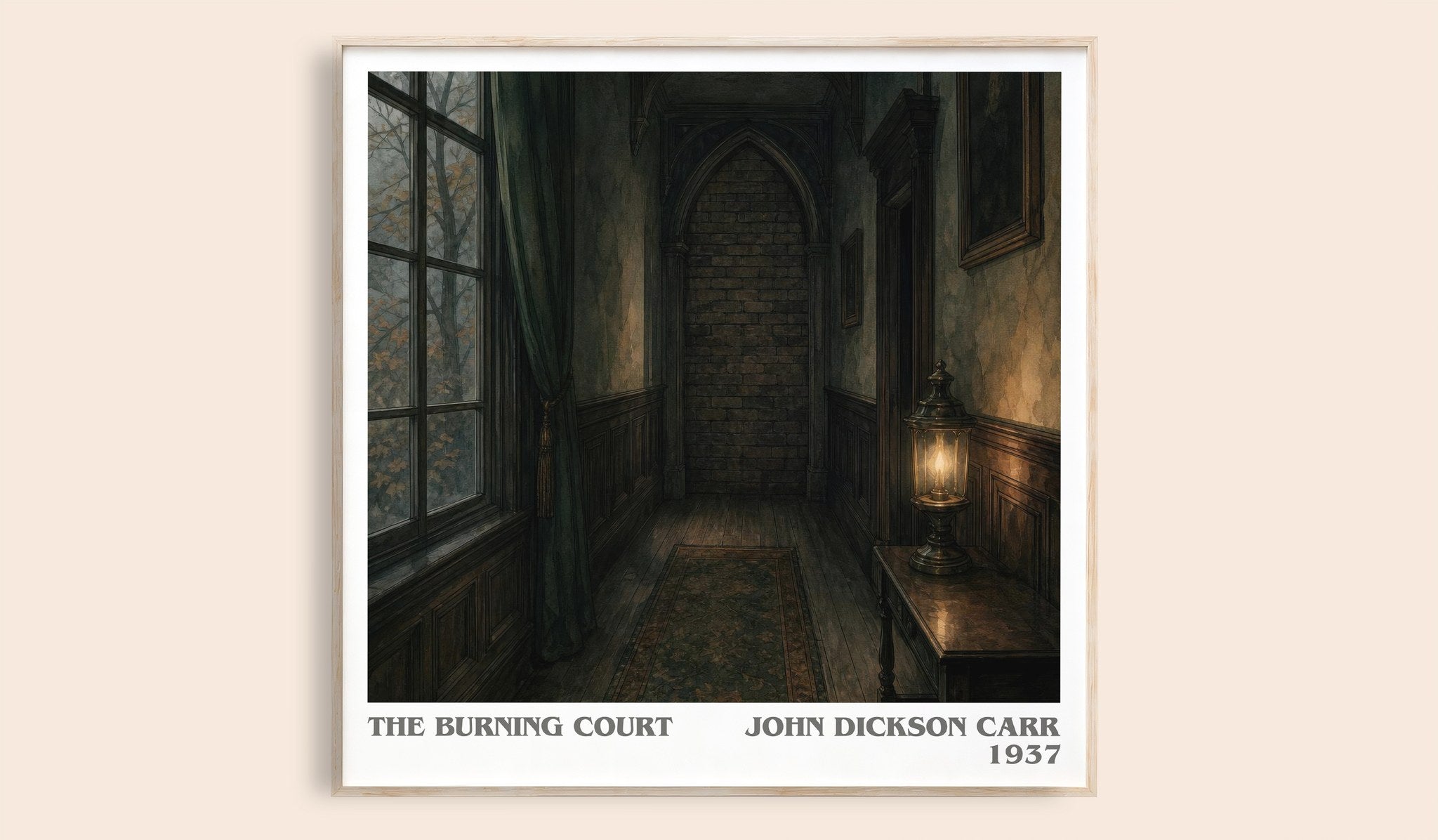 The Burning Court Literary Art Print by John Dickson Carr
