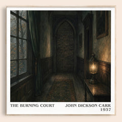 The Burning Court Literary Art Print by John Dickson Carr – image 1