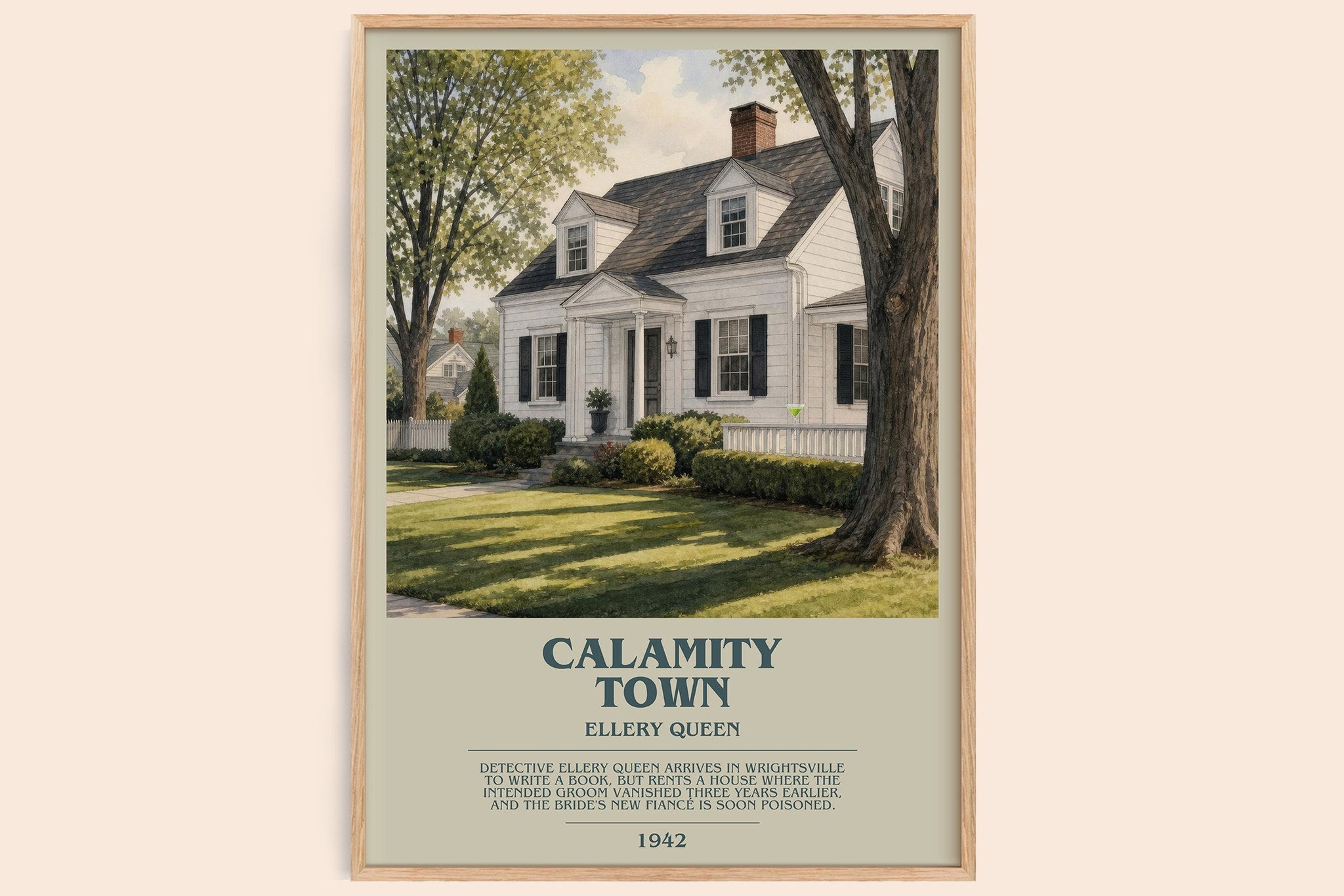 Calamity Town Bookish Wall Art by Ellery Queen