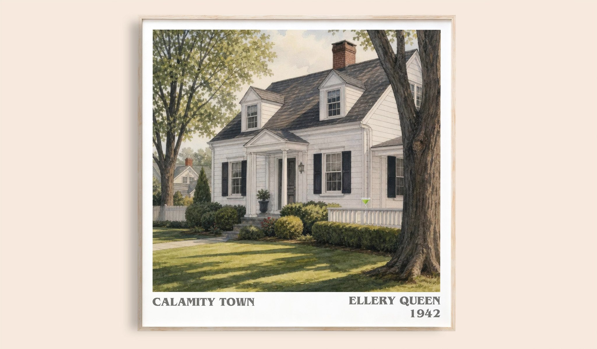 Calamity Town Literary Art Print by Ellery Queen