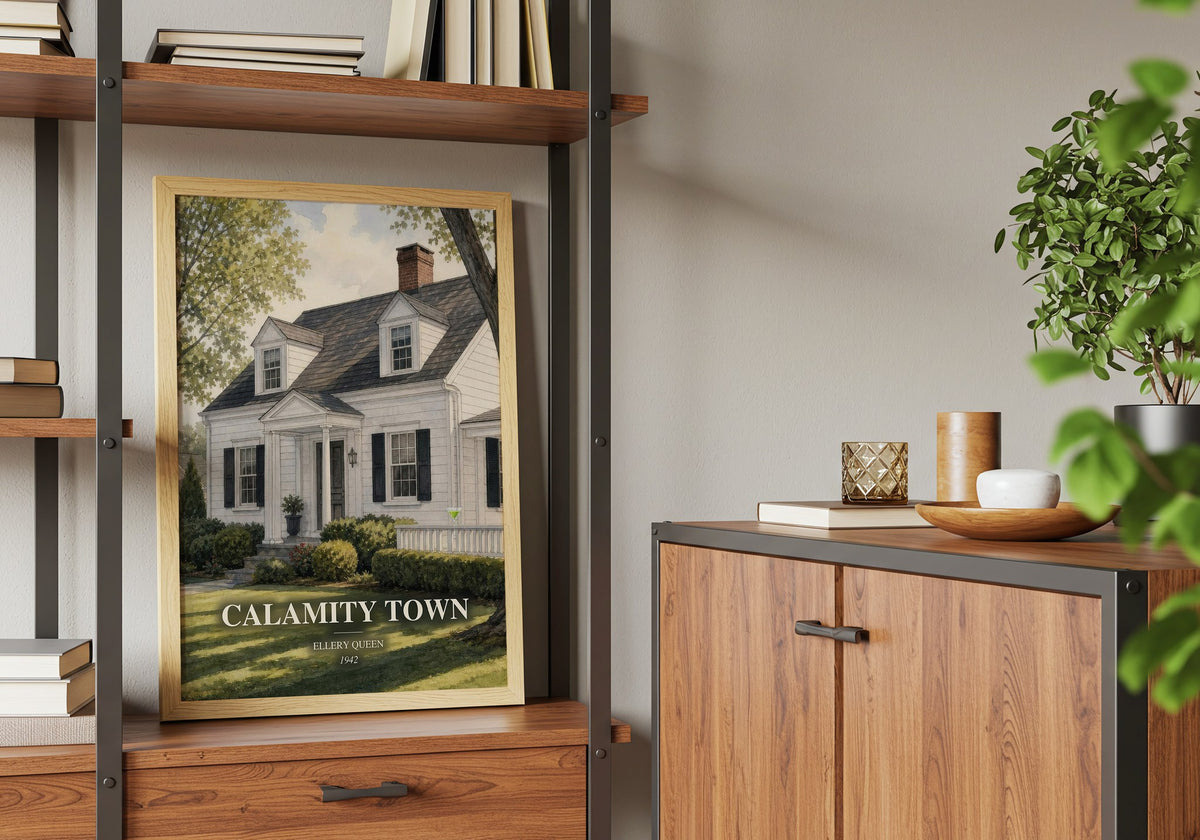 Calamity Town book watercolour illustration paper finish options – matte satin gloss