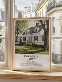 Calamity Town bookish poster colour and style options – Ellery Queen book art