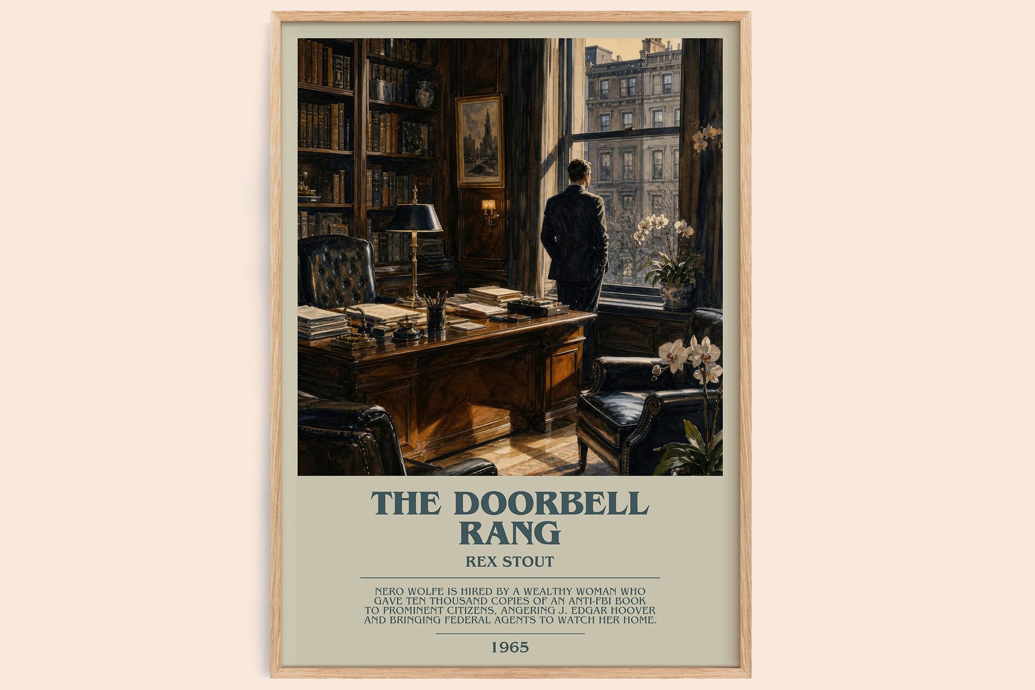 The Doorbell Rang Bookish Wall Art by Rex Stout