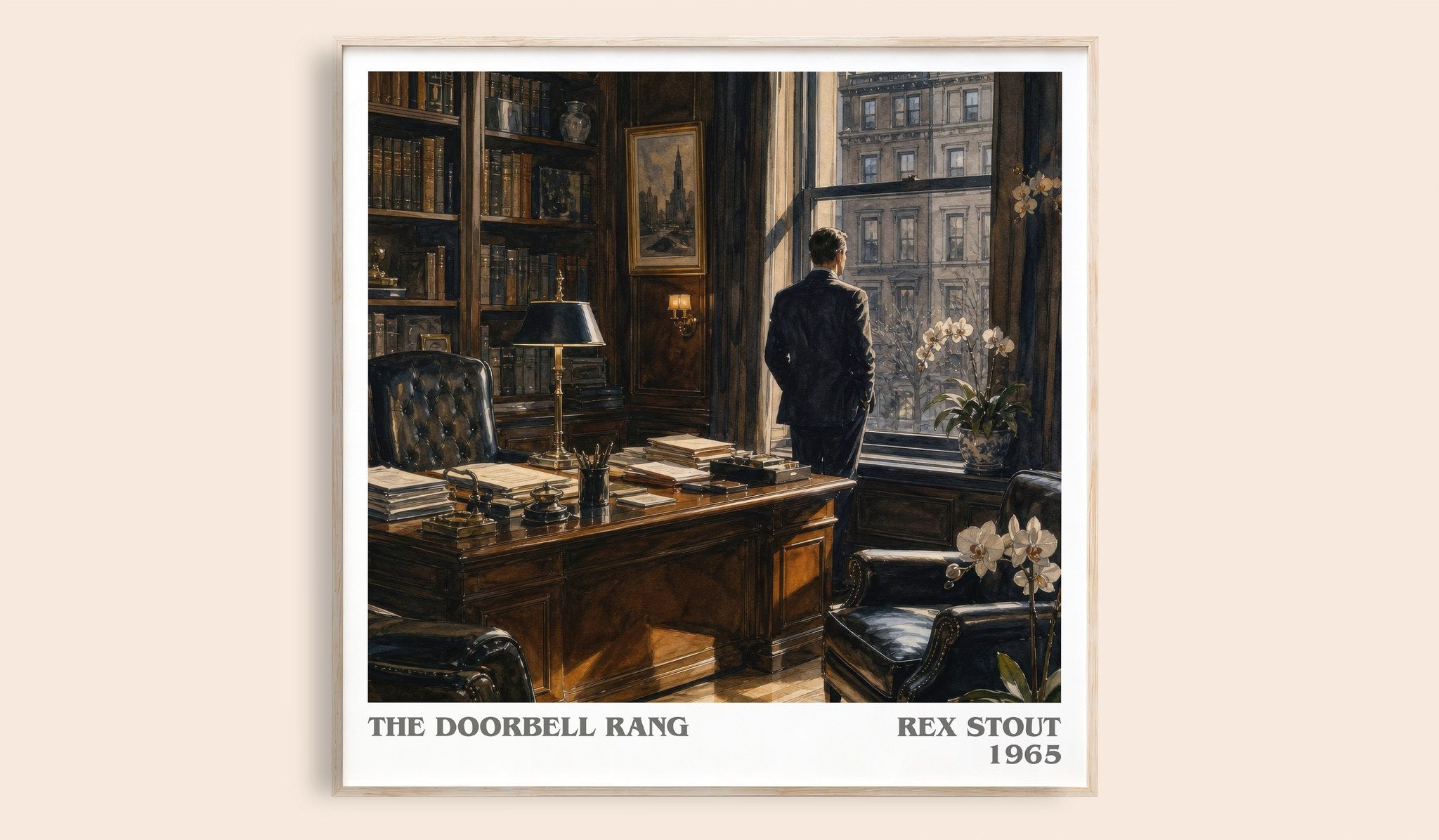 The Doorbell Rang Literary Art Print by Rex Stout