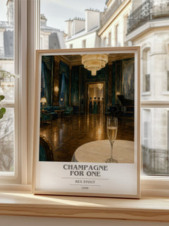 Champagne for One Book Cover Poster by Rex Stout – image 2