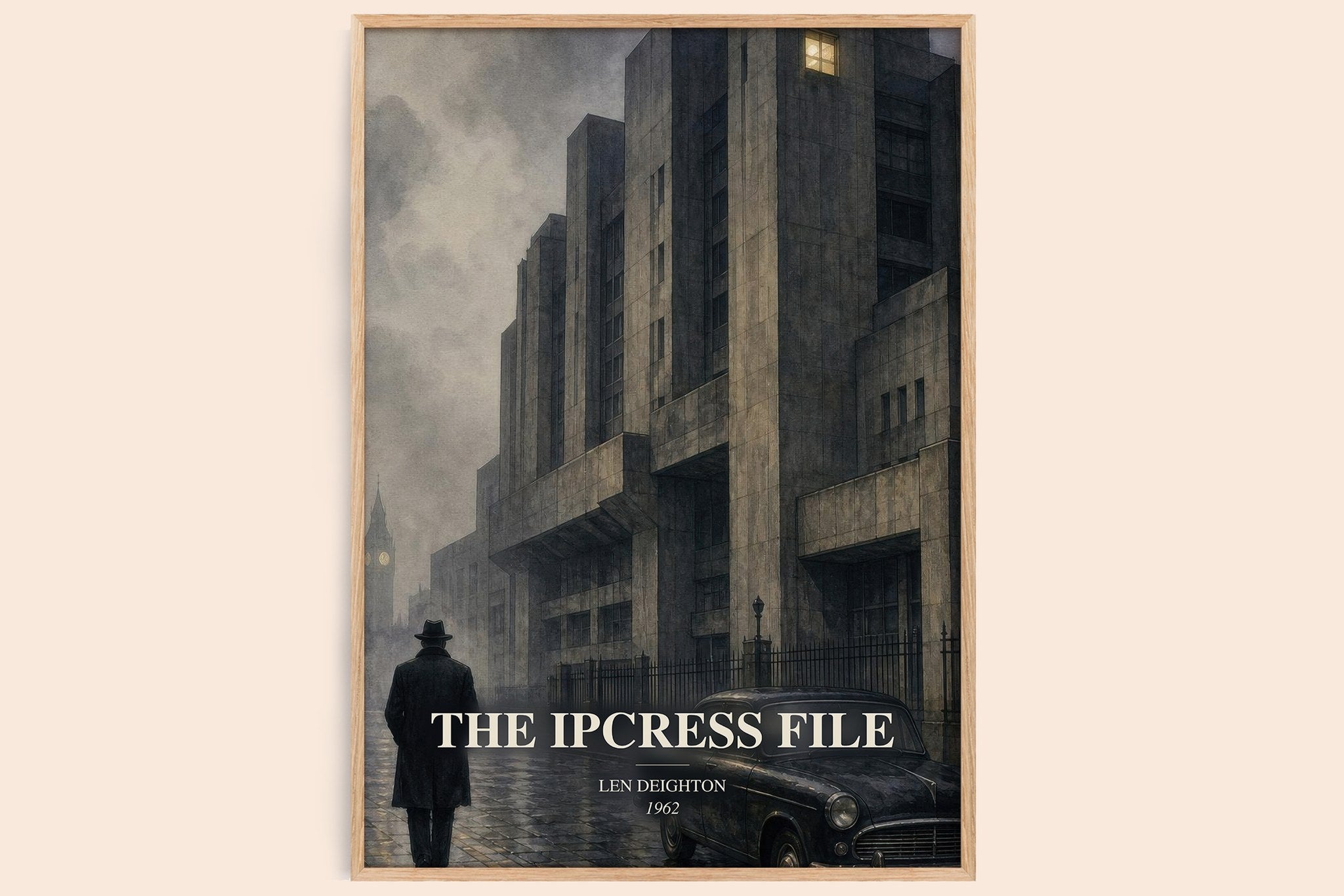The Ipcress File Book Watercolour Illustration by Len Deighton