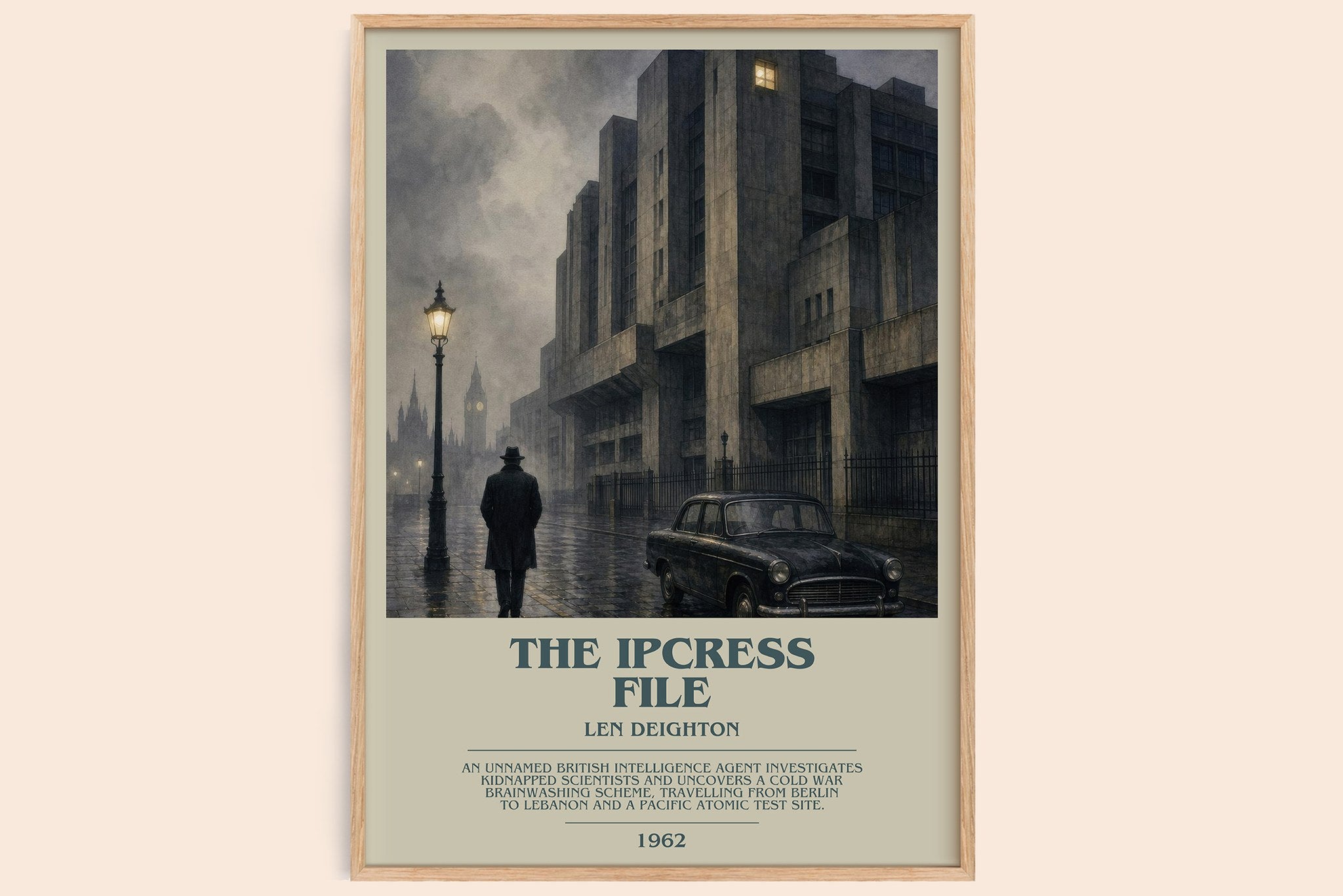 The Ipcress File Bookish Wall Art by Len Deighton