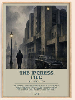The Ipcress File bookish book poster by Len Deighton – framed literary art print