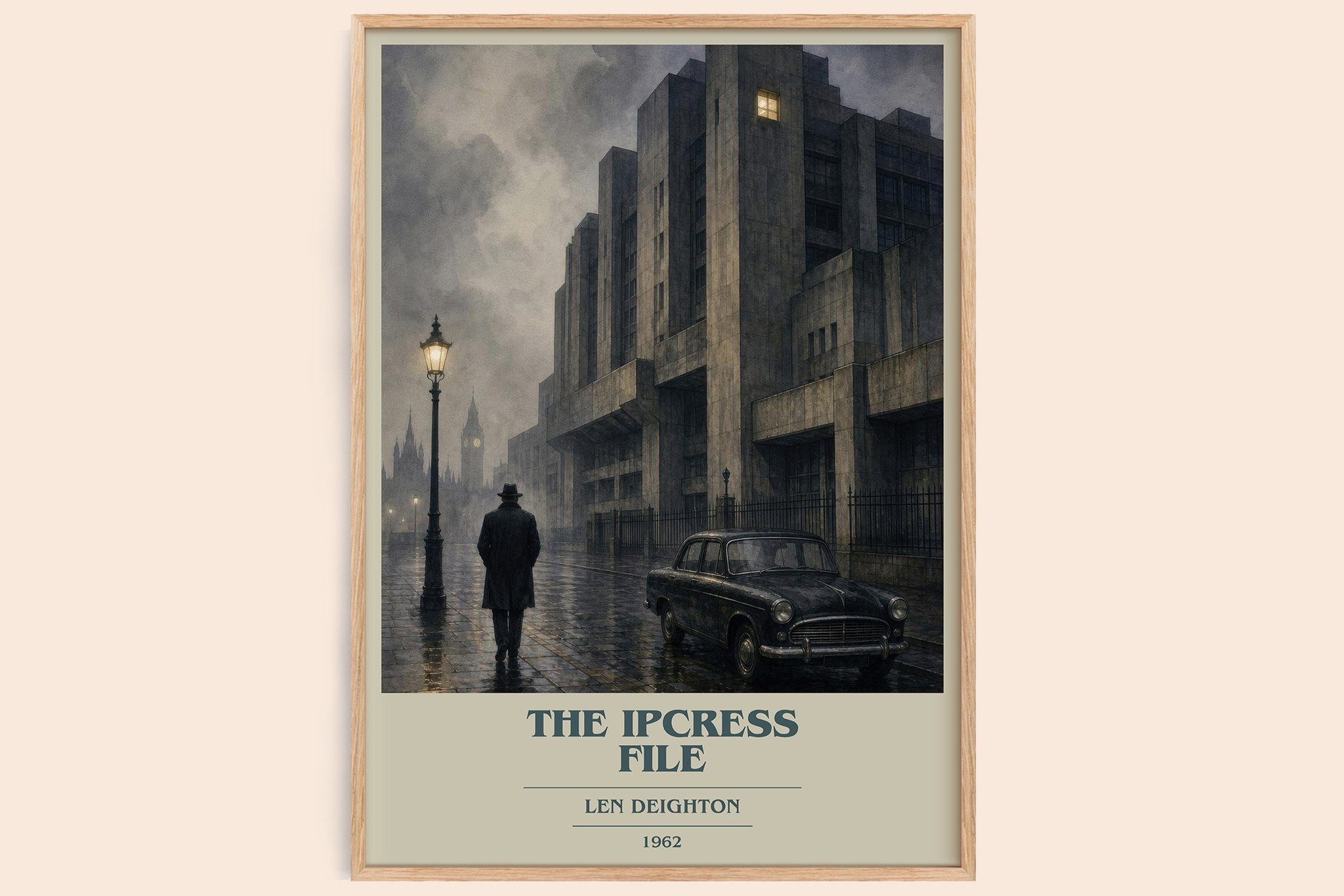 The Ipcress File Book Cover Poster by Len Deighton