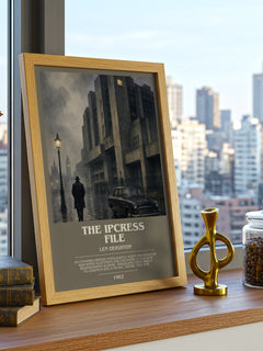 The Ipcress File bookish print framed by window – literary home decor