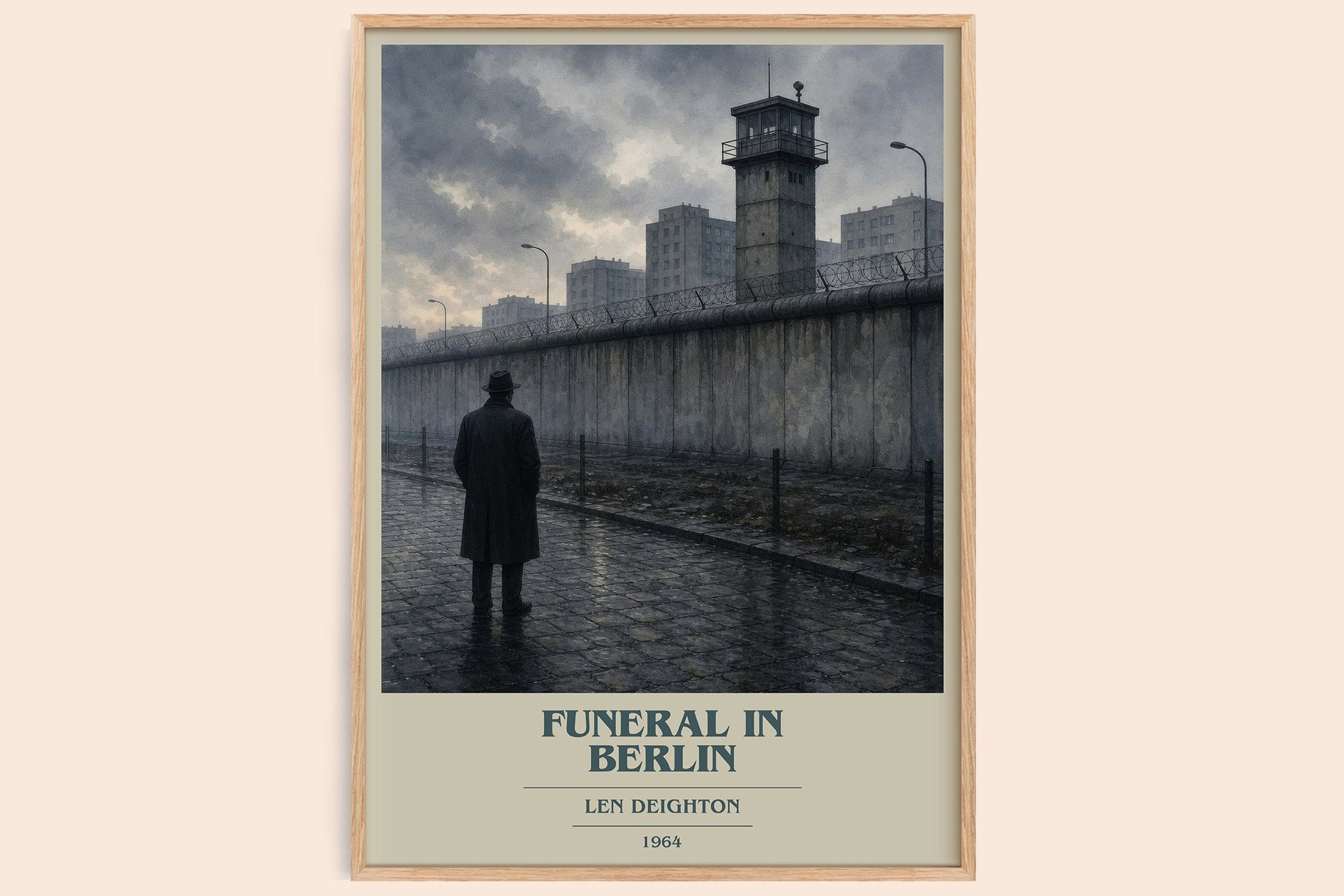 Funeral in Berlin Book Cover Poster by Len Deighton