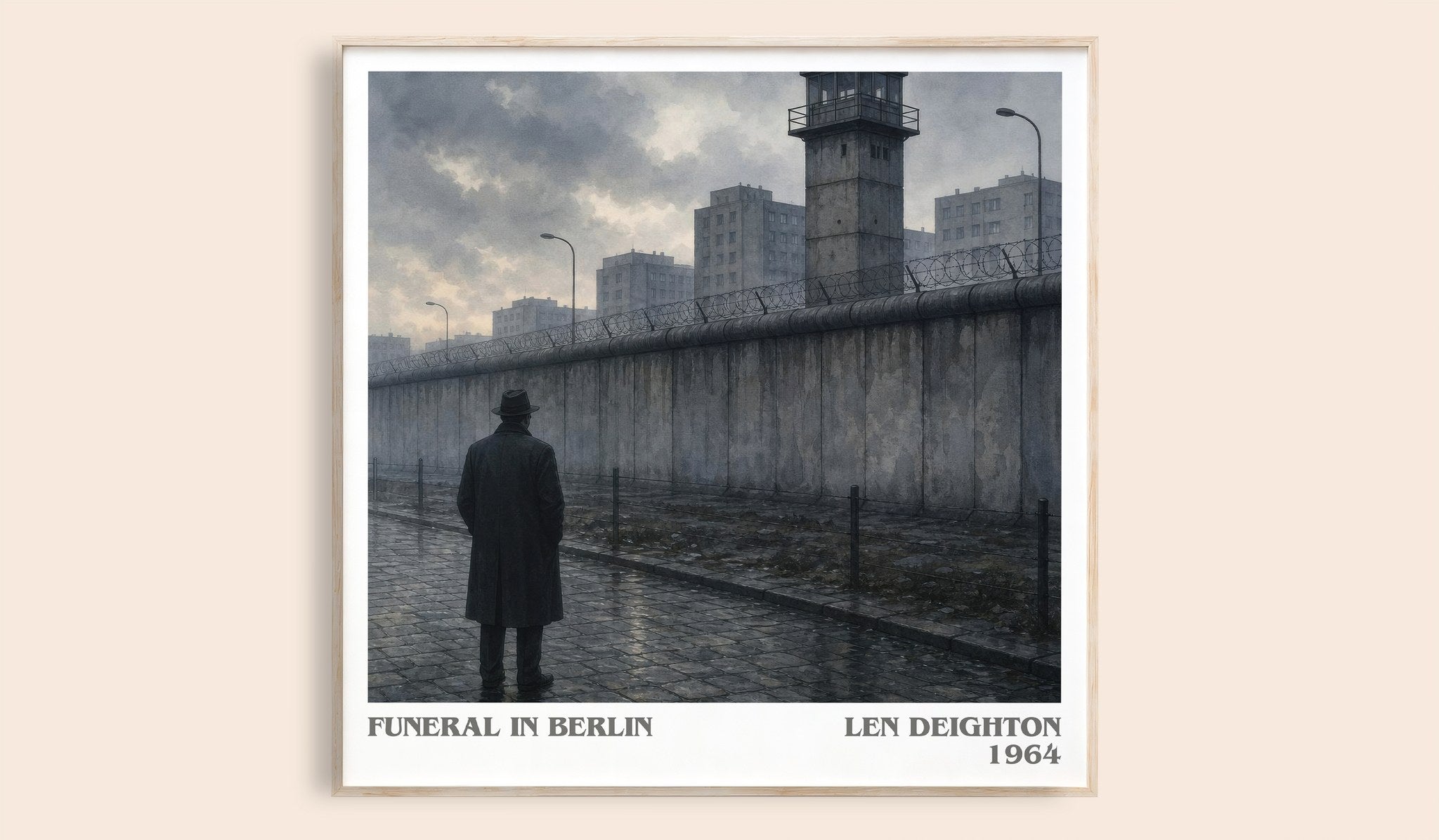 Funeral in Berlin Literary Art Print by Len Deighton