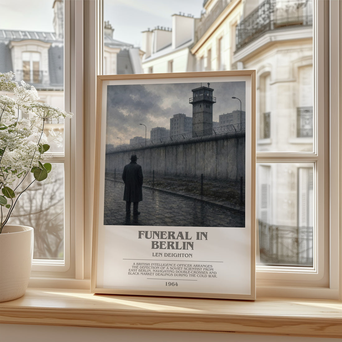 Funeral in Berlin bookish poster colour and style options – Len Deighton book art